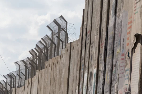 Вид Израильскую Стену Западном Берегу Вифлеема — стоковое фото