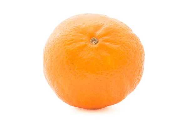 Whole Ripe Mandarin Isolated White Background — Stock Photo, Image