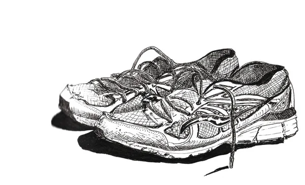 Illustration chaussures de course — Photo