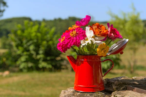 Bukett trädgård blommor — Stockfoto