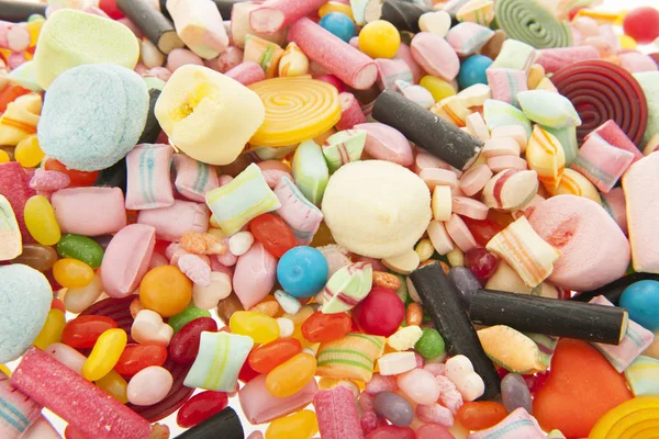 Bunte Bonbons gemischt — Stockfoto