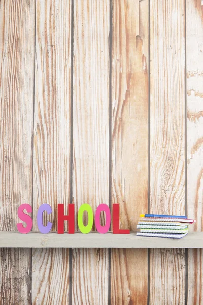 School in colorful letters — Stock Photo, Image