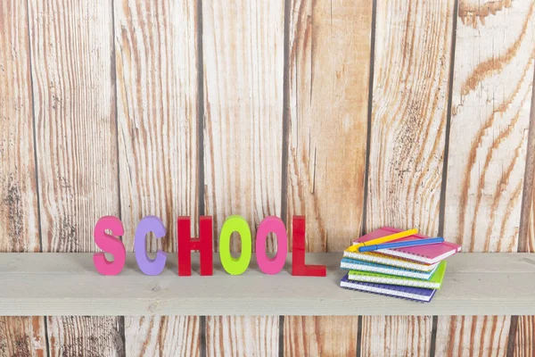 School in colorful letters — Stock Photo, Image