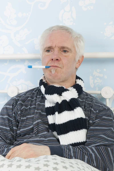 Portrait sick man — Stock Photo, Image