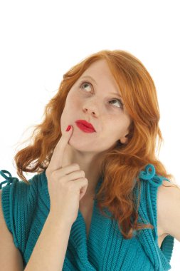 Portre kız hakkında bir şey düşünüyor