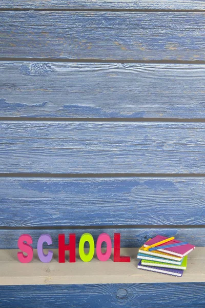 Scuola in lettere colorate — Foto Stock