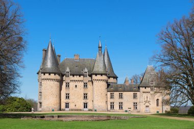 Chateau de Grenerie in French Limousin clipart