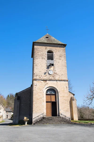 Pequena igreja em Limousin francês — Fotografia de Stock