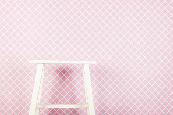 Empty table in pink interior — Stock Photo, Image