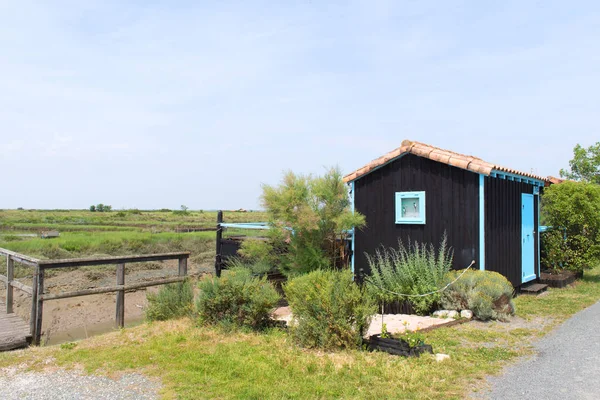 Cabine de ostra de pescador — Fotografia de Stock