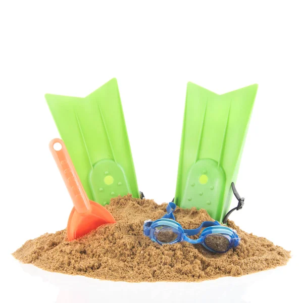 Toys at the beach — Stock Photo, Image
