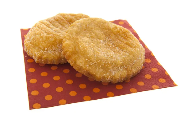 Beyaz arka plan üzerinde izole Apple beignets