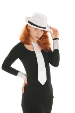 Parti için giymiş kadın