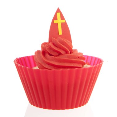 Hollandalı Sinterklaas cupcake
