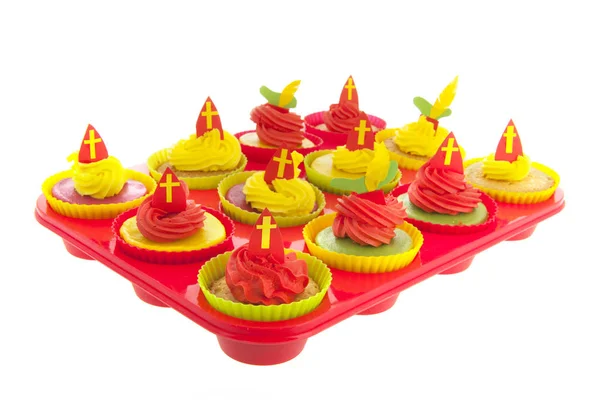 Dutch Sinterklaas cupcakes — Stock Photo, Image