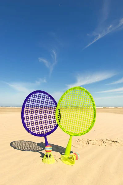 Beach tennis gioco — Foto Stock