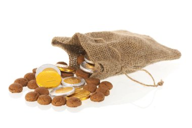 Flamanca fındık ve çikolata paralar Sinterklaas için zencefil