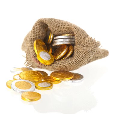 Sinterklaas Hollandalı çikolata Florini Coin