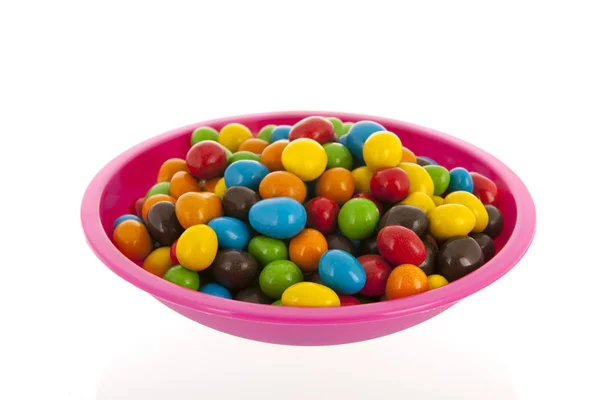 Bunte Bonbons isoliert über weißem Hintergrund — Stockfoto