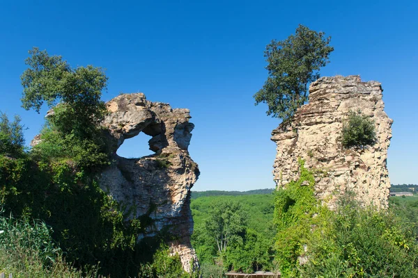 Zůstávají trosky na francouzském Dordogne — Stock fotografie