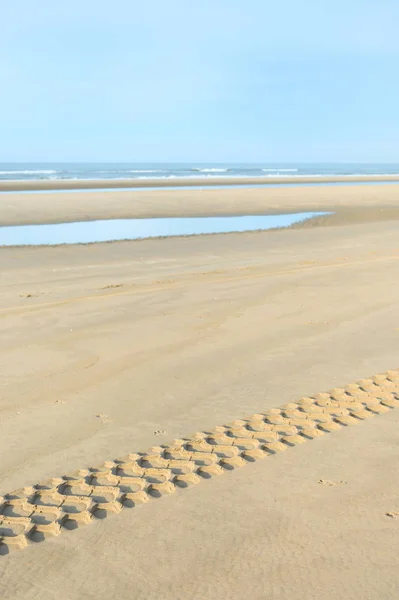 Holländischer Strand an der Nordsee — Stockfoto