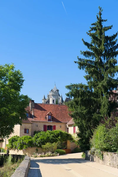 Village Montfort på fransk Dordogne - Stock-foto