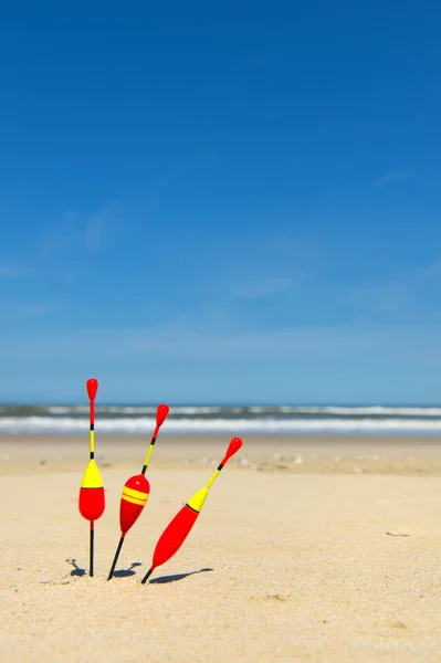 Corchos en la playa — Foto de Stock