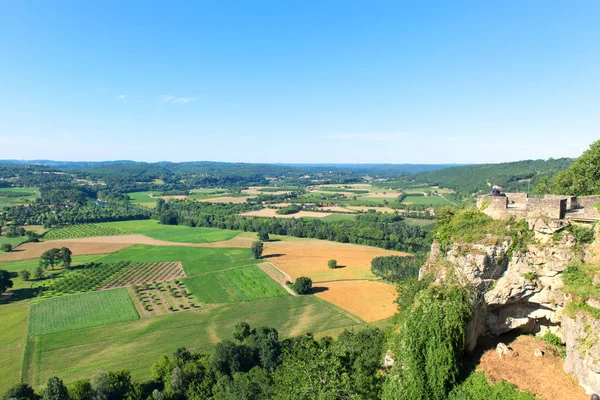 Landscape the Dordogne in French aquitaine — Stock Photo, Image