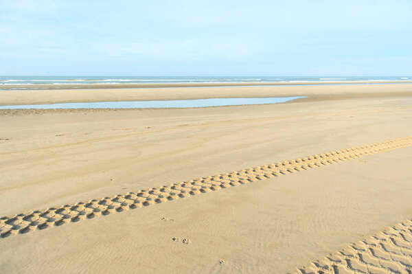 Dutch beach at North sea