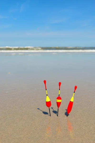 Corks at the beach — Stock Photo, Image