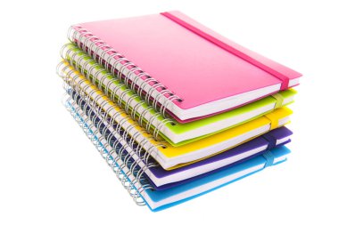 Colorful notebooks clipart