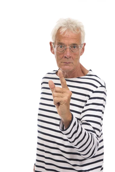 Irritado Senior man — Fotografia de Stock