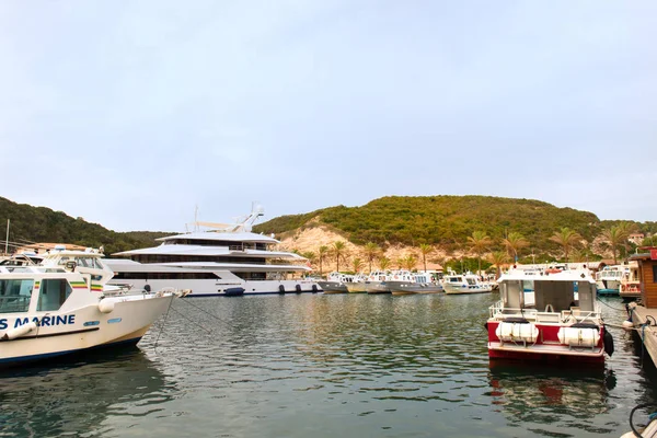 Haven Bonifacio op eiland Corsica — Stockfoto