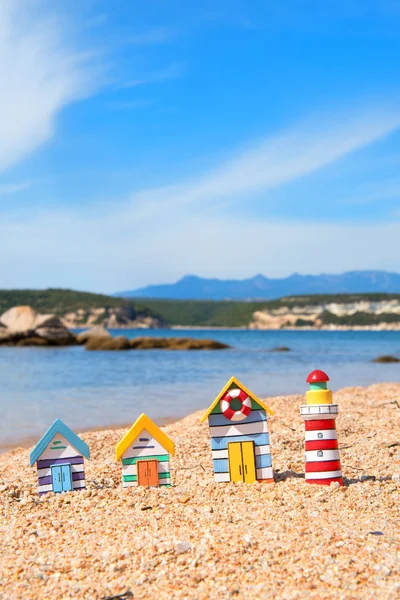 Minyatür köylü sahil — Stok fotoğraf