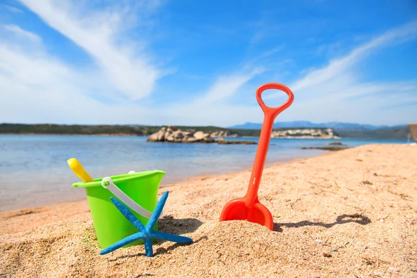 Zabawki na plaży — Zdjęcie stockowe