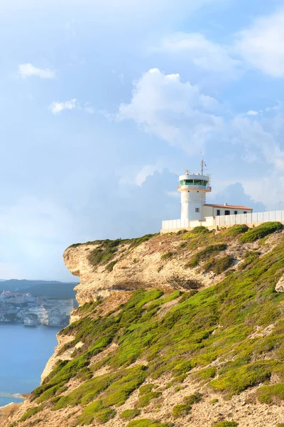 Lighthouse on island Corsica near Bonifacio — Stock Photo, Image