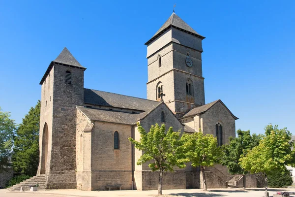 Igreja Antiga Aldeia Francesa Chamboulive Limousin — Fotografia de Stock
