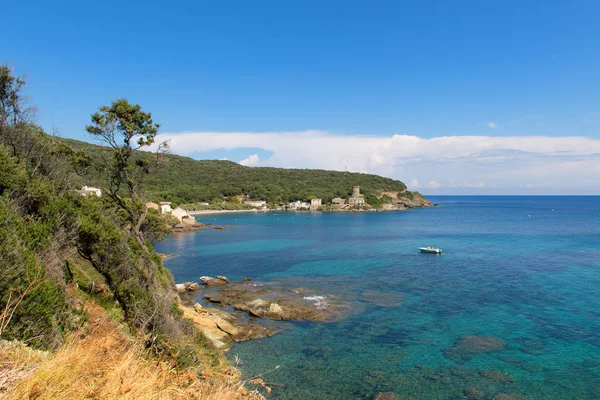 Villaggio Meria Marina Sull Isola Francese Corsica — Foto Stock