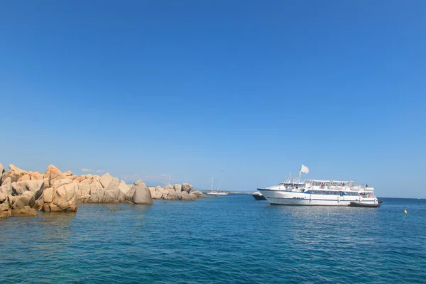 Boottocht Aan Zuidkust Vanaf Corsica — Stockfoto