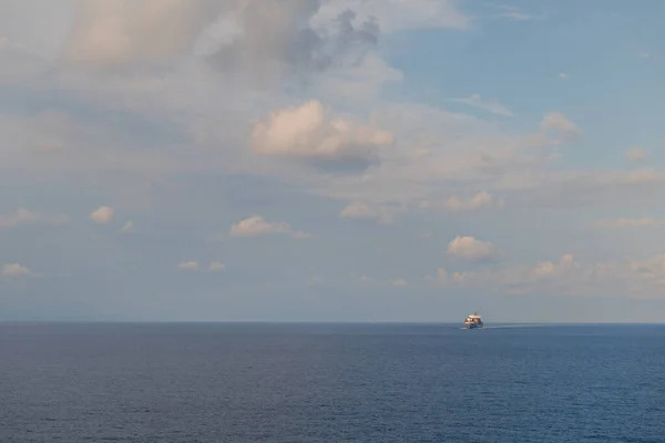 Grand Bateau Porte Conteneurs Pleine Mer — Photo