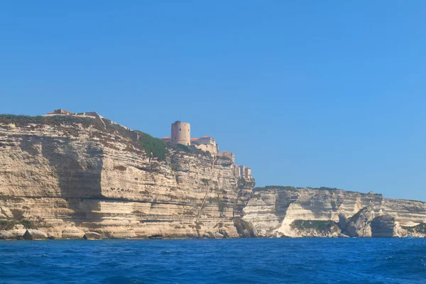 Ville Bonifacio Sur Côte Corse Française — Photo