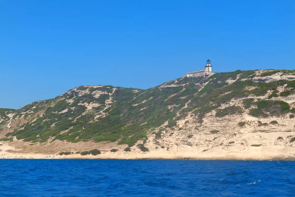 Lighthouse Coast Island Corsica Bonifacio — Stock Photo, Image