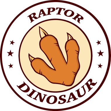 Dinozor pençe daire Logo