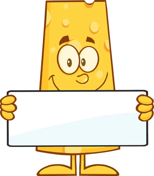 Caractère de dessin animé fromage — Image vectorielle