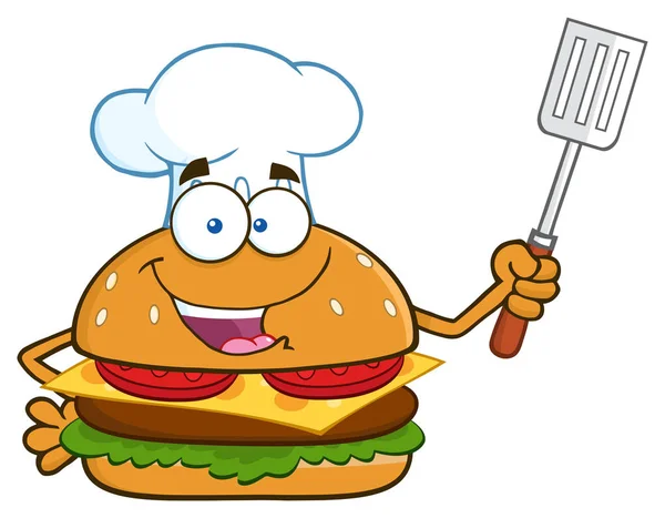 Hamburguesa personaje de dibujos animados — Vector de stock