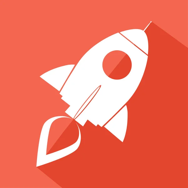 Rocket Ship Start Up Conceito — Vetor de Stock