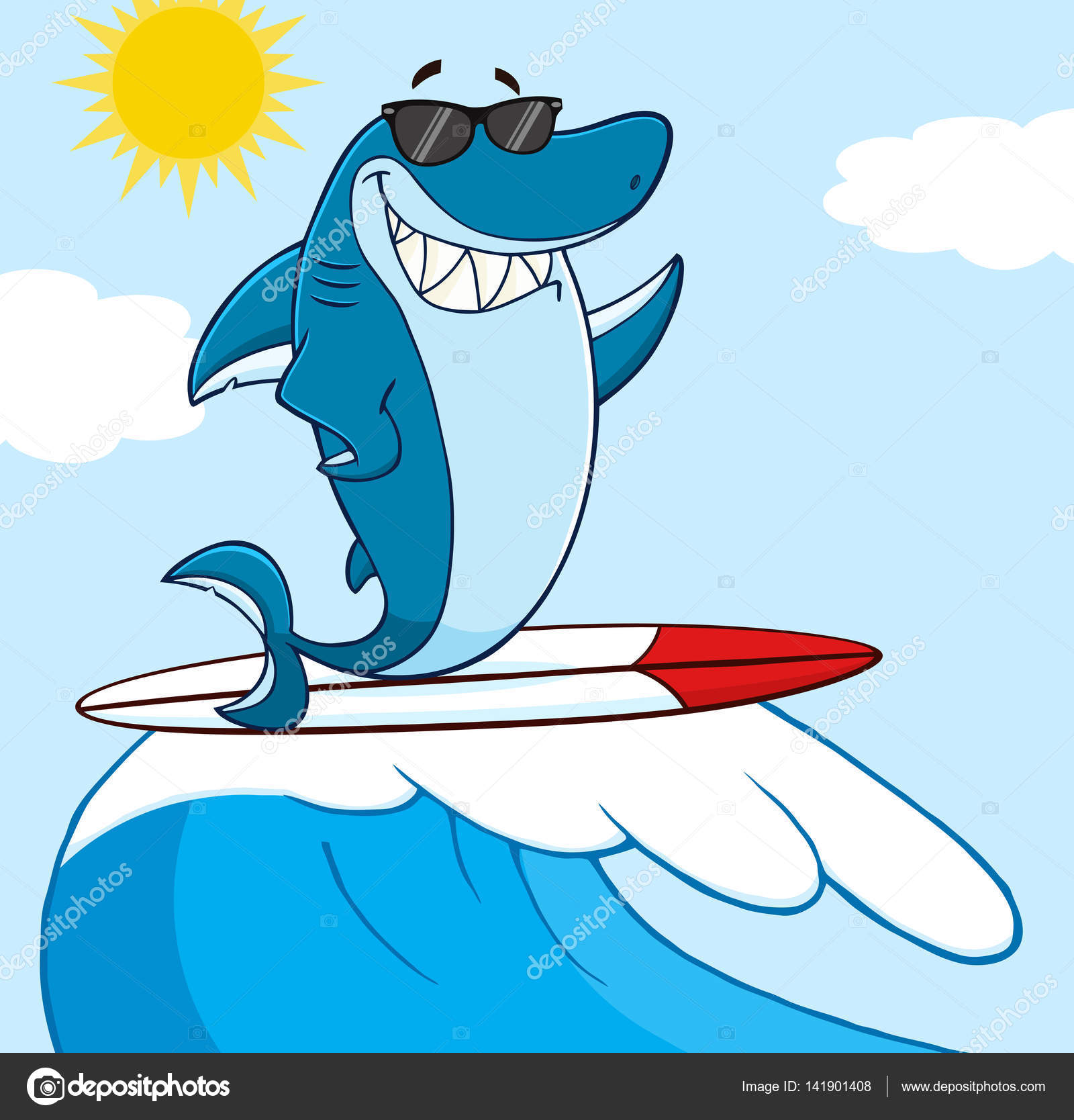 Shark cartoon Vector Art Stock Images | Depositphotos Shark cartoon Vector Art Stock Images | Depositphotos