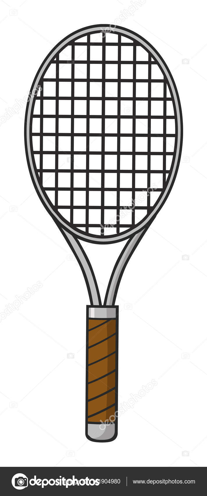 Cartoon Tennis Racket. Stock Vector Image by ©HitToon #141904980