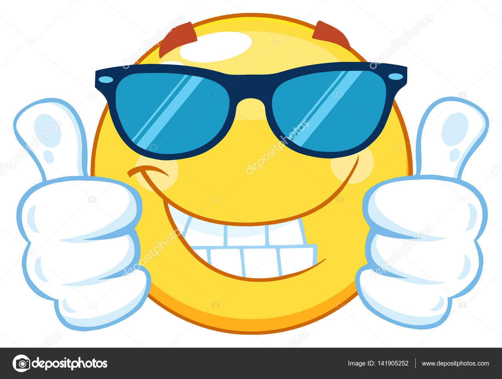 Emoticon Cartoon Mascot Vector Image By C Hittoon Vector Stock 141905252