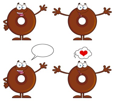 Çikolata Donut Çizgi Film Karakteri 2. 